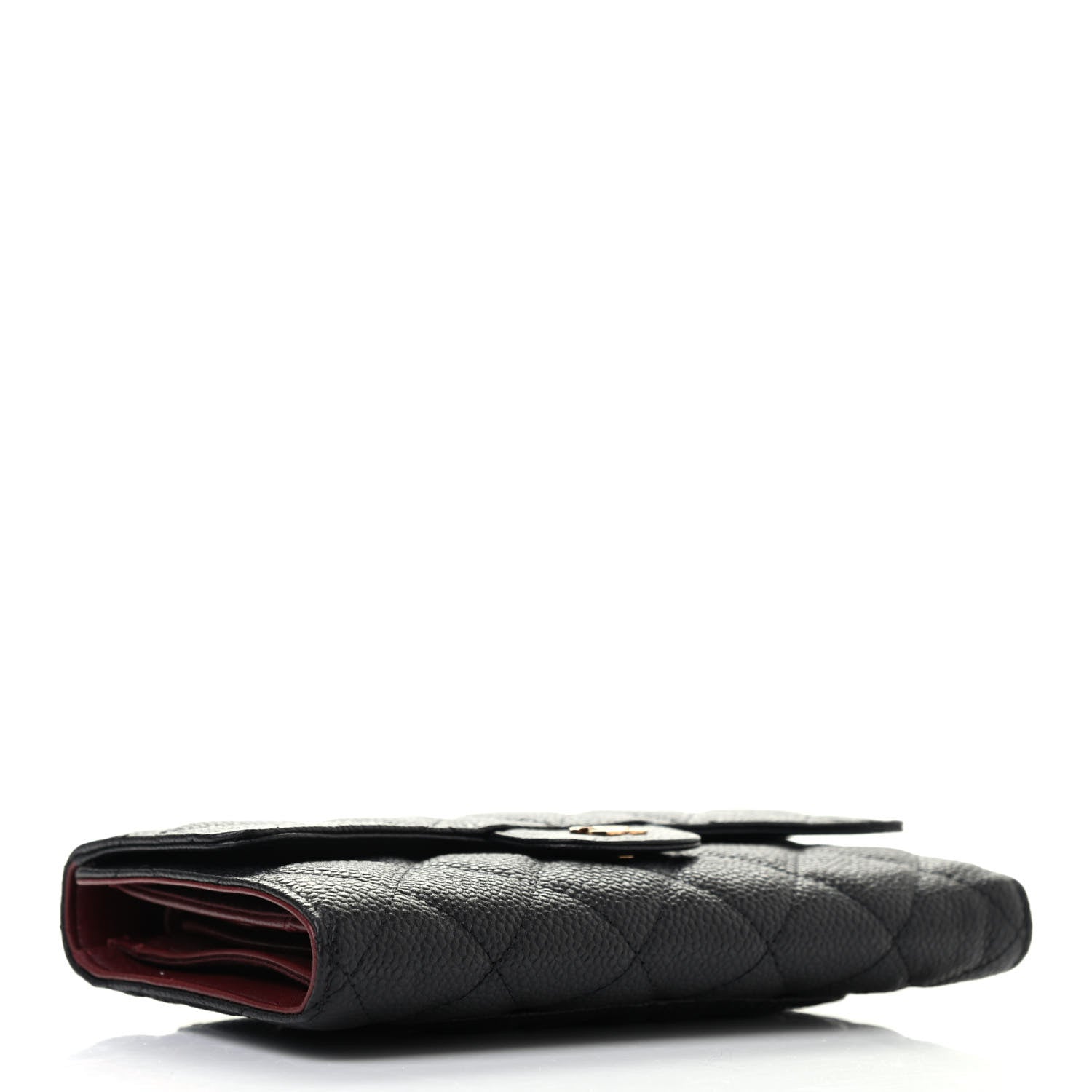 Chanel Caviar Quilted Large Flap Wallet Black 4 of 8