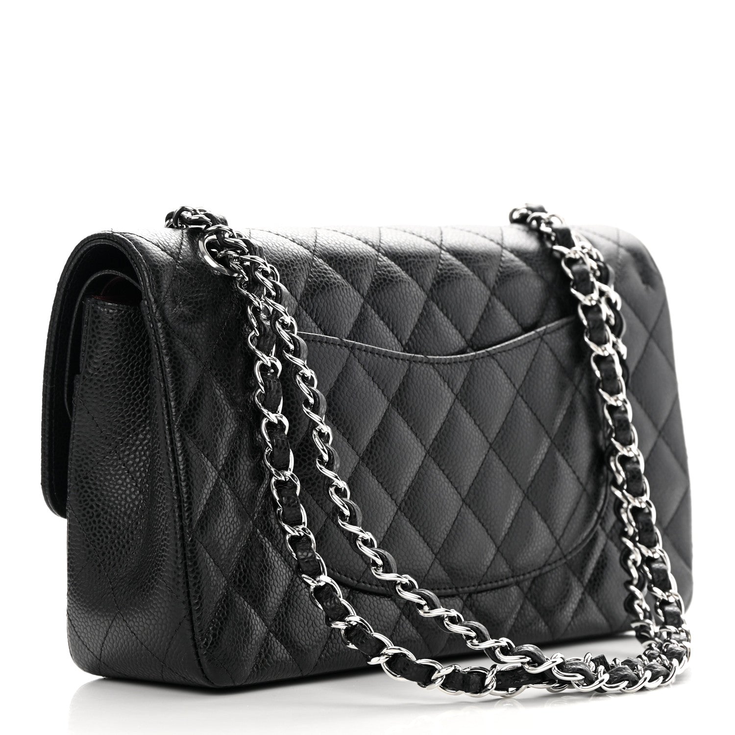 Chanel Caviar Quilted Medium Double Flap Black 3 of 12