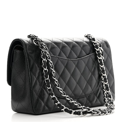 Chanel Caviar Quilted Medium Double Flap Black 3 of 12
