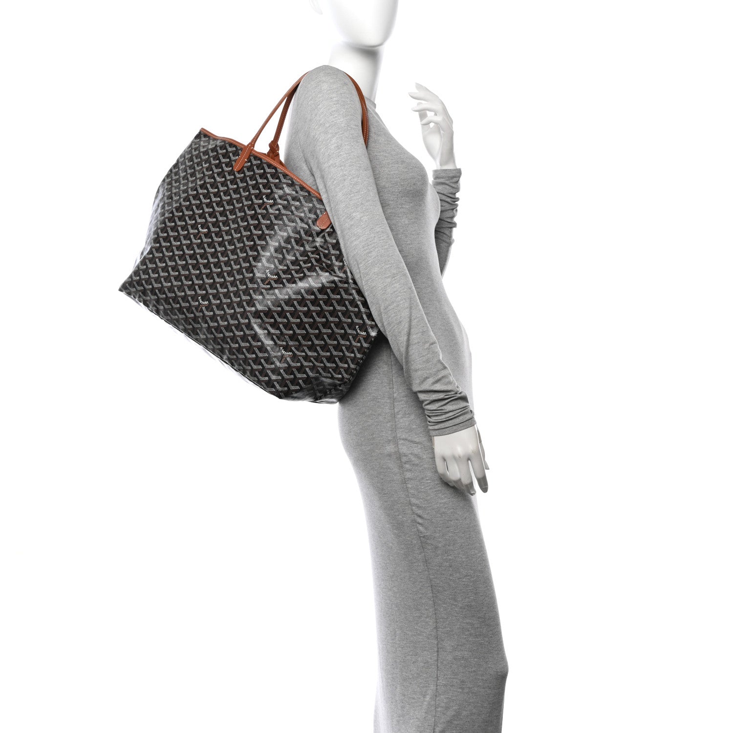 Goyard Goyardine Saint Louis GM Black Gold 2 of 14