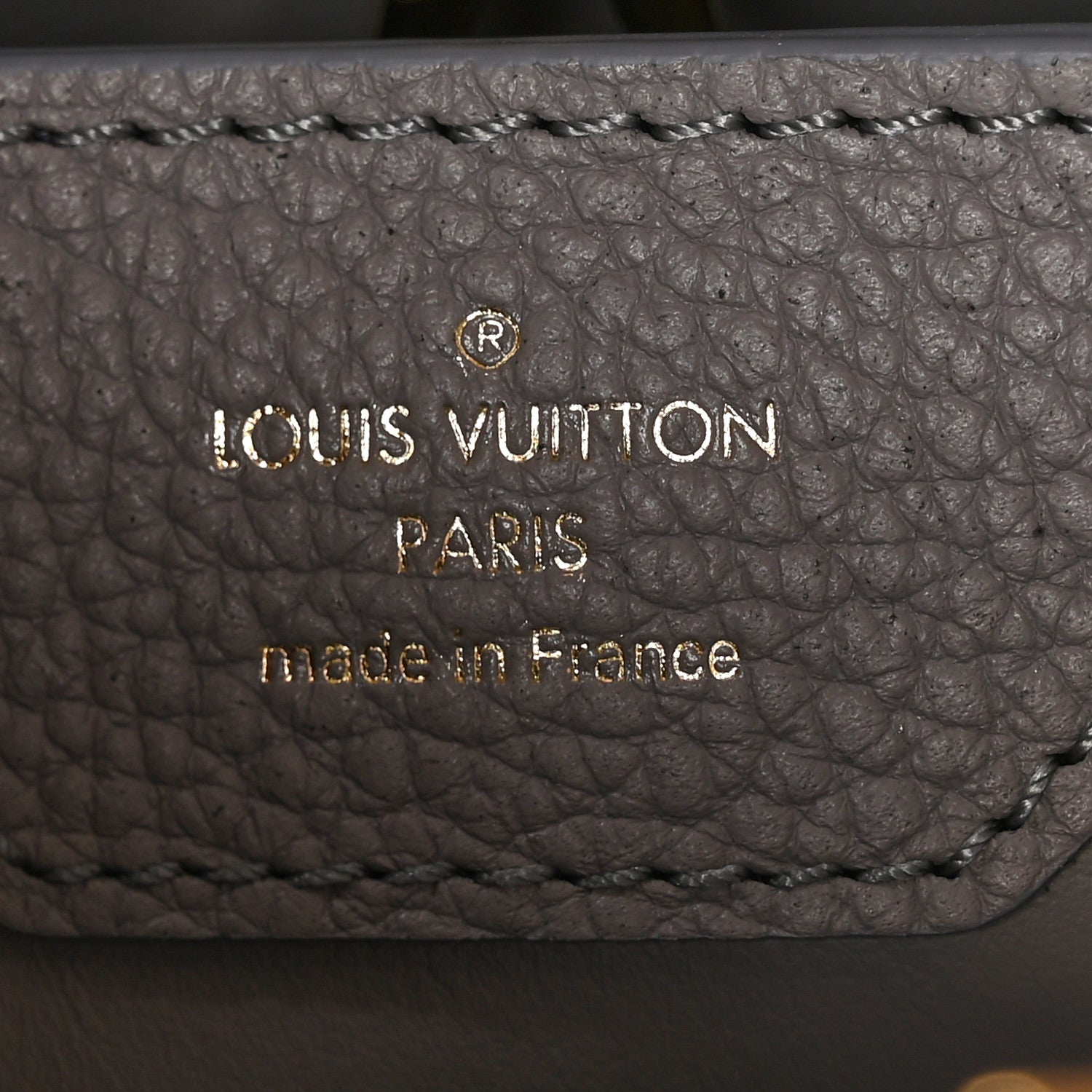 Louis Vuitton Taurillon Capucines MM Steeple Gray 7 of 10