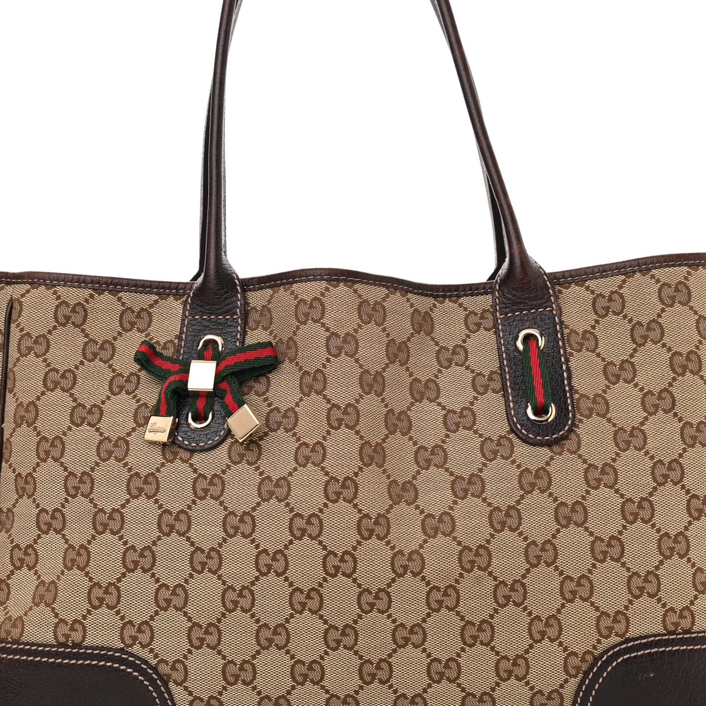 Monogram Medium Princy Tote Dark Brown