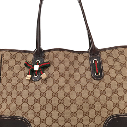Gucci Monogram Medium Princy Tote Dark Brown 8 of 15