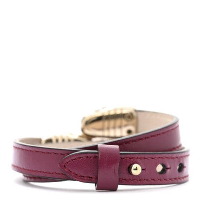 Bulgari Calfskin Serpenti Forever Double Coil Bracelet S Pink 3 of 6