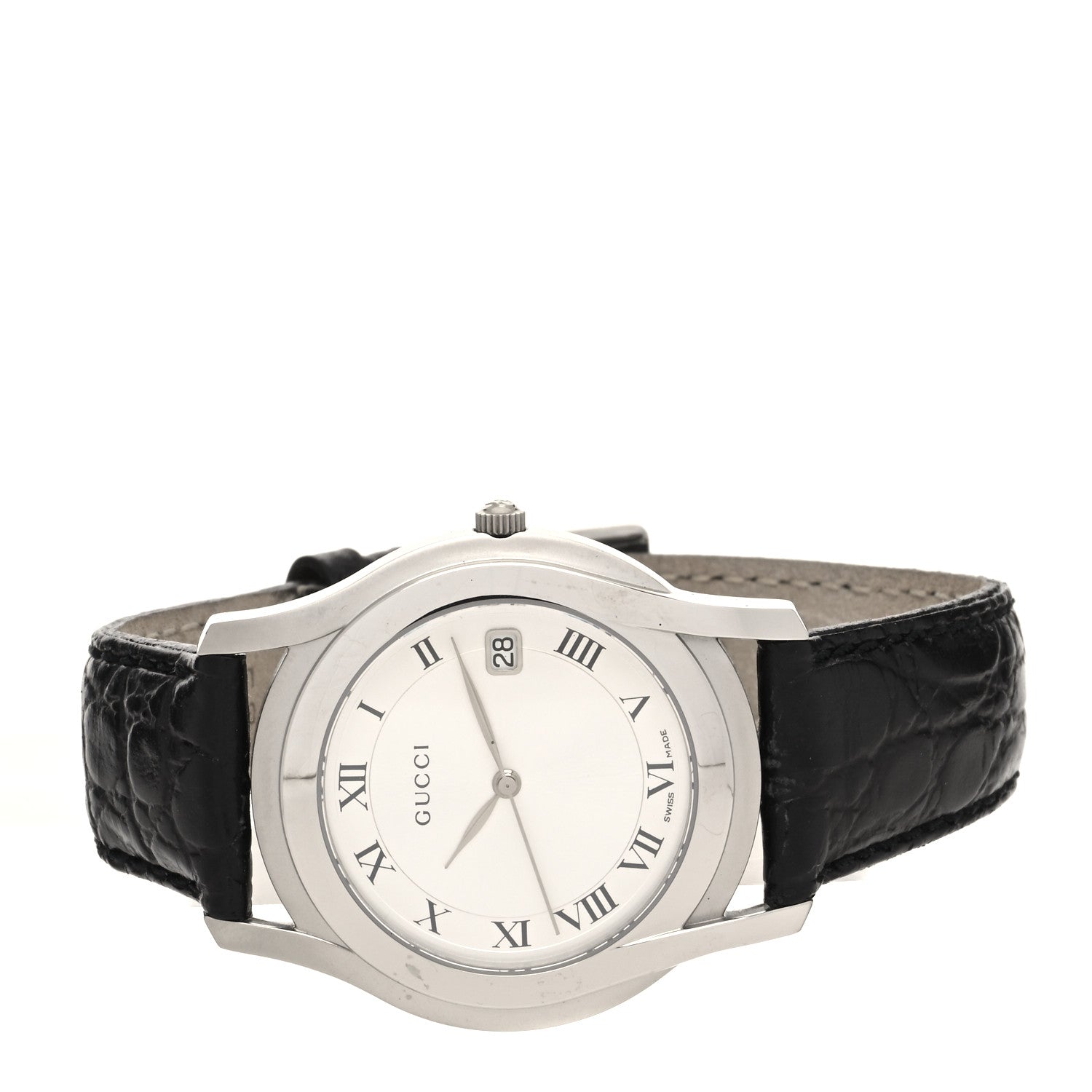 Gucci Stainless Steel Alligator 35mm 5500M Quartz Watch 2 of 5