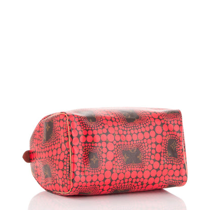 Louis Vuitton Monogram Kusama Town Speedy 30 Red 4 of 6