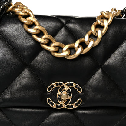 Chanel Lambskin Quilted Large Chanel 19 Flap Black 8 of 10