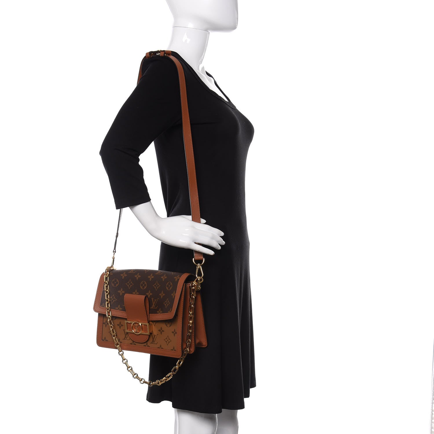 Louis Vuitton Reverse Monogram Dauphine MM 2 of 9