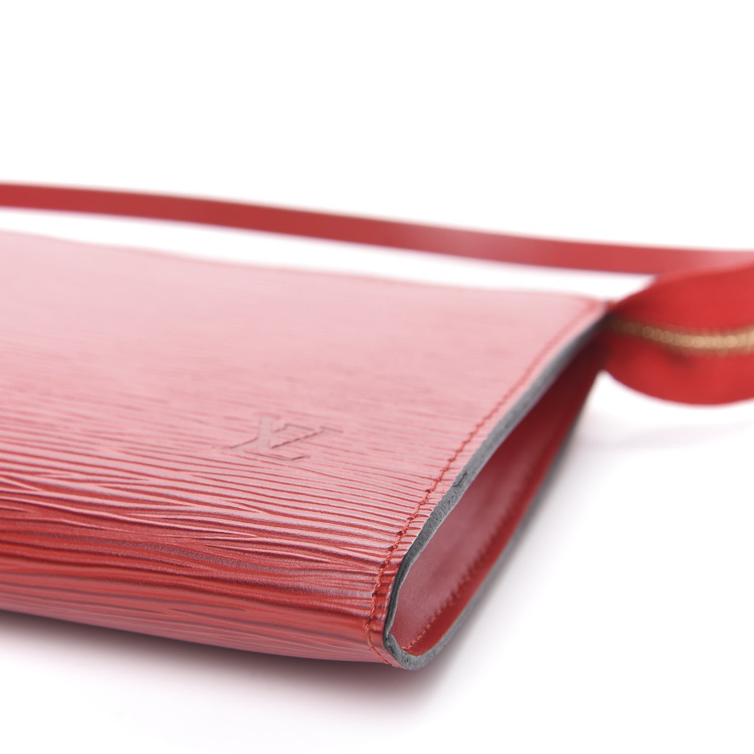 Louis Vuitton Epi Pochette Accessories 24 Castillan Red 8 of 9