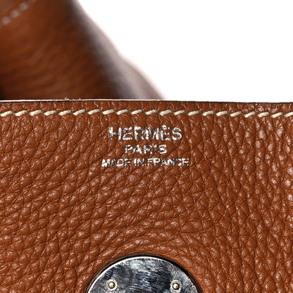 Hermes Taurillon Clemence Lindy 34 Gold 5 of 17