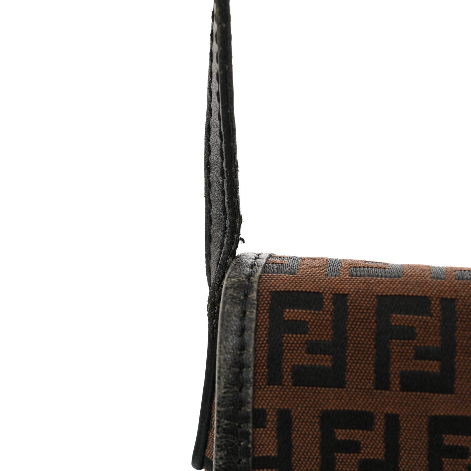 Fendi Zucchino Vitello Baguette Crossbody Tobacco Moro 12 of 12