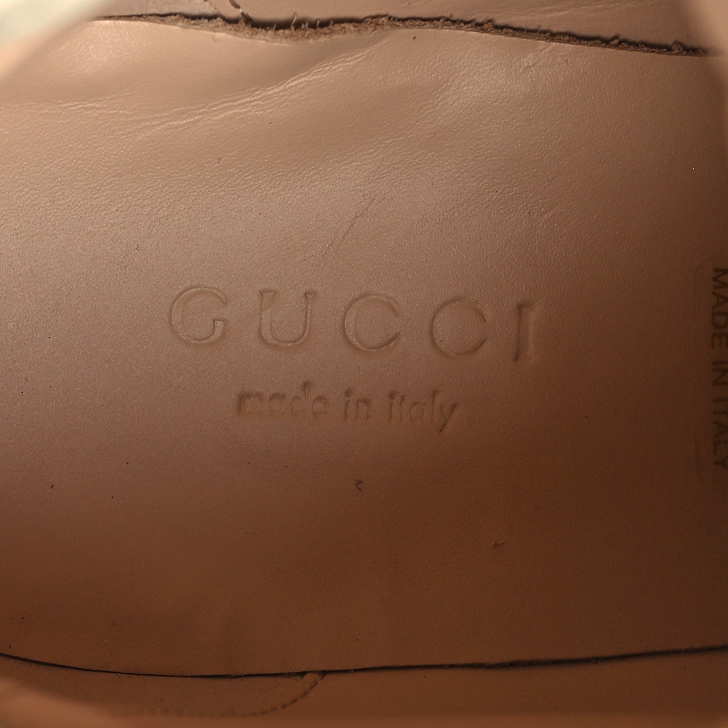 Gucci Calfskin GG Supreme Monogram Nappa Quilted Lace Up Ankle Boots 36.5 Mystic White Beige 8 of 8