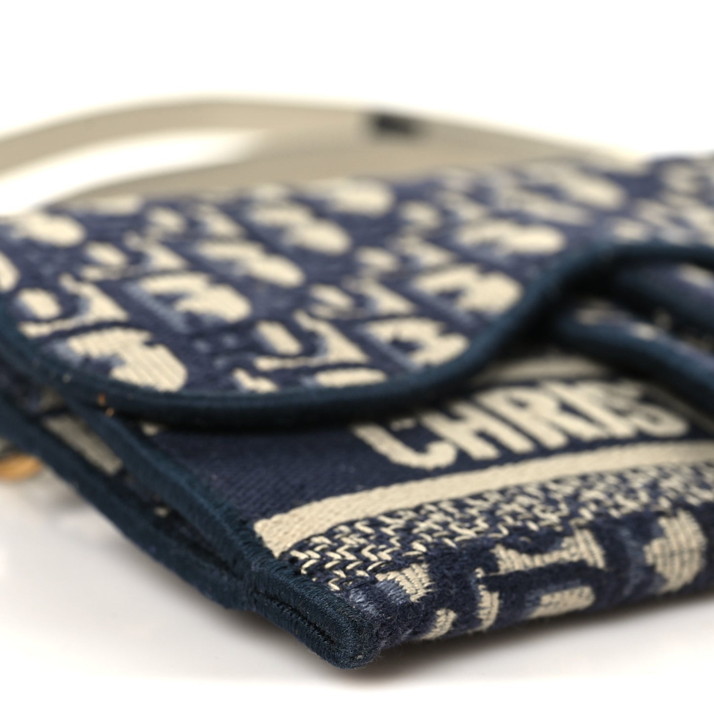 Oblique Slim Saddle Pouch Blue