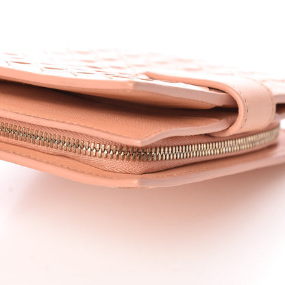 Bottega Veneta Nappa Intrecciato French Compact Wallet Peach 9 of 11