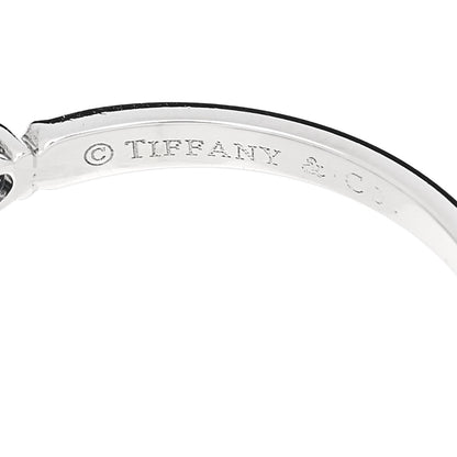 Tiffany Platinum Diamond Blue Sapphire Embrace Ring 53 6.25 4 of 5