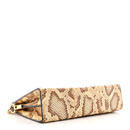 Gucci Raffia Elaphe GG Small Ophidia Chain Shoulder Bag Natural Cream Brown 4 of 11