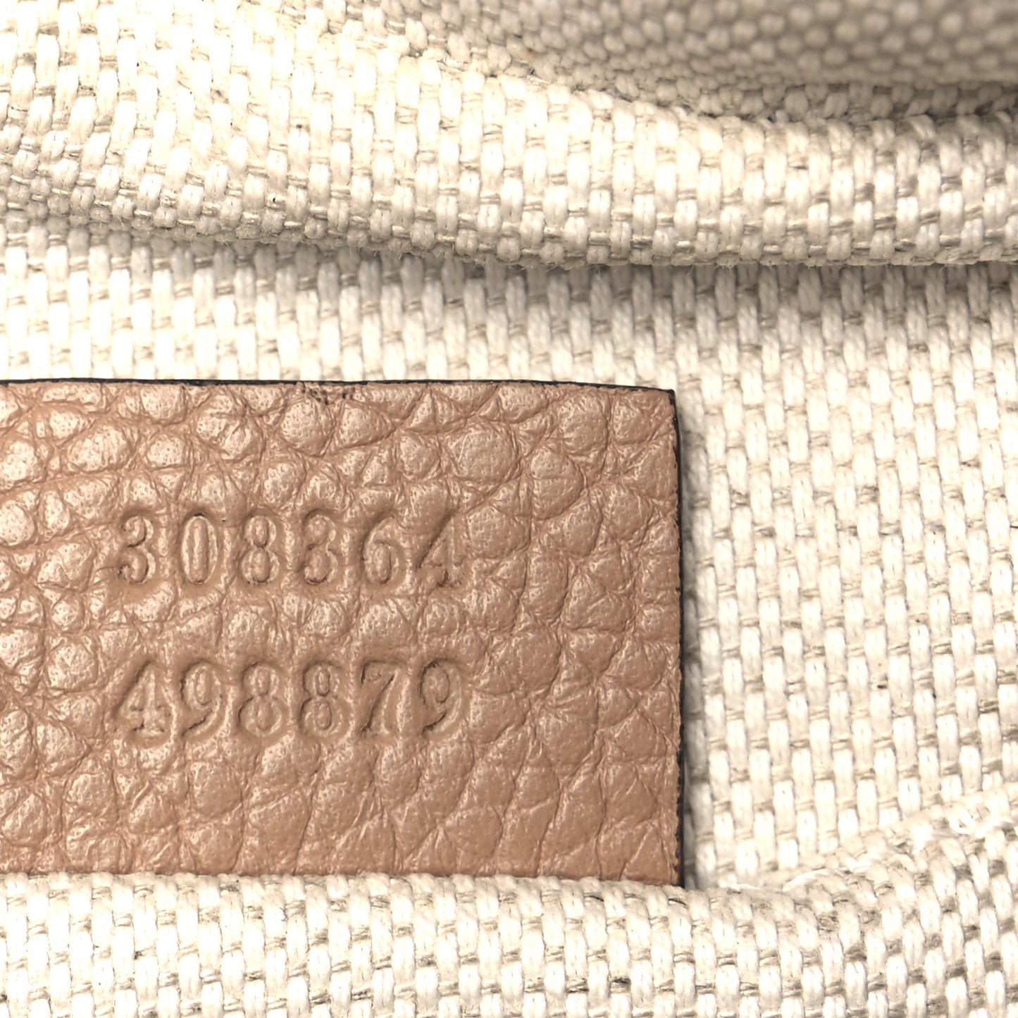 Pebbled Calfskin Small Soho Disco Bag Rose Beige