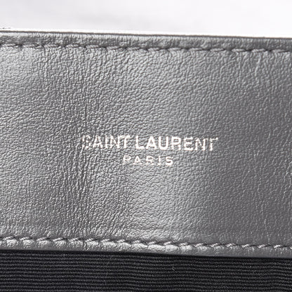 Saint Laurent Calfskin Y Quilted Monogram Large Loulou Chain Satchel Earth 6 of 12