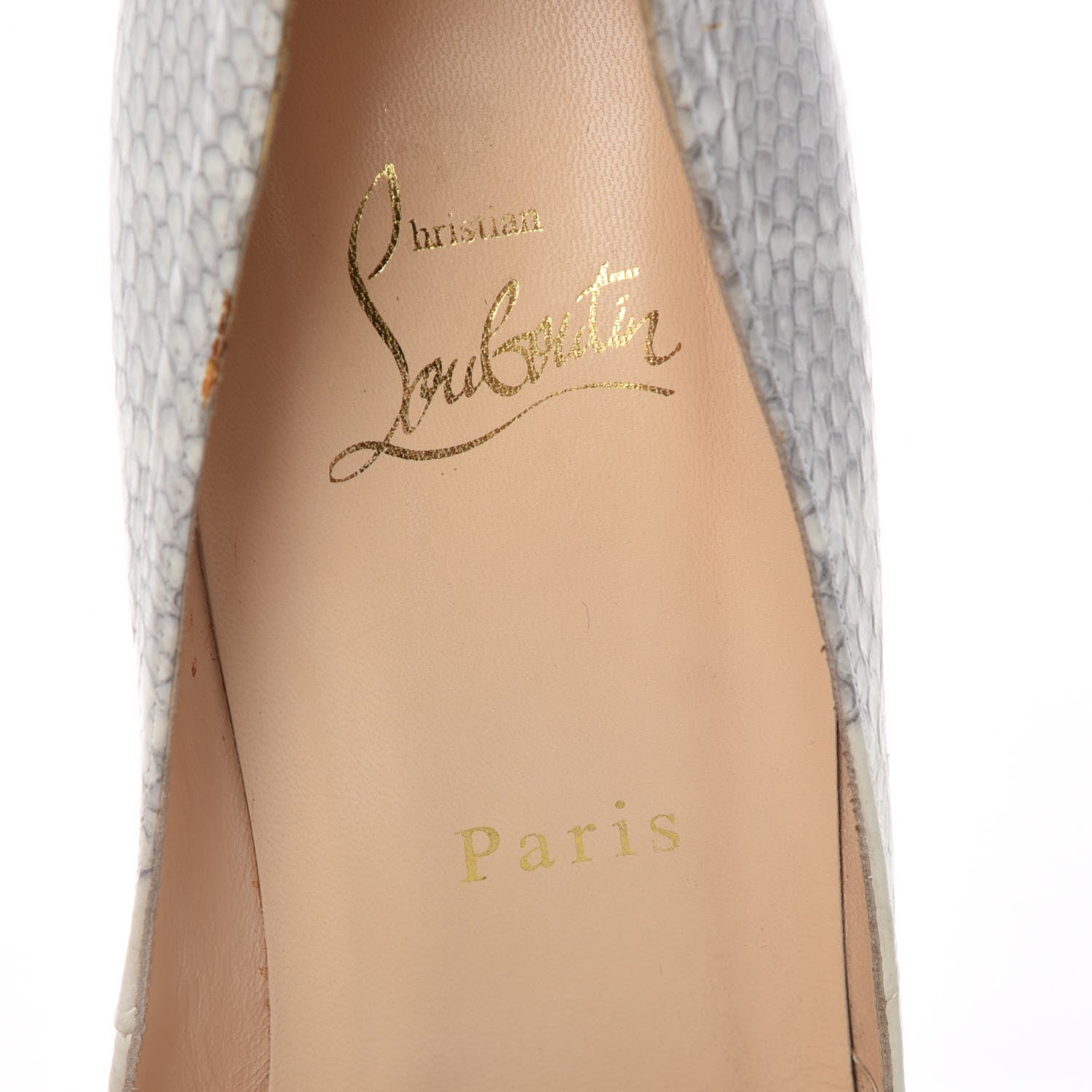 Christian Louboutin Watersnake Very Prive 120 Pumps 39.5 Roccia 6 of 12