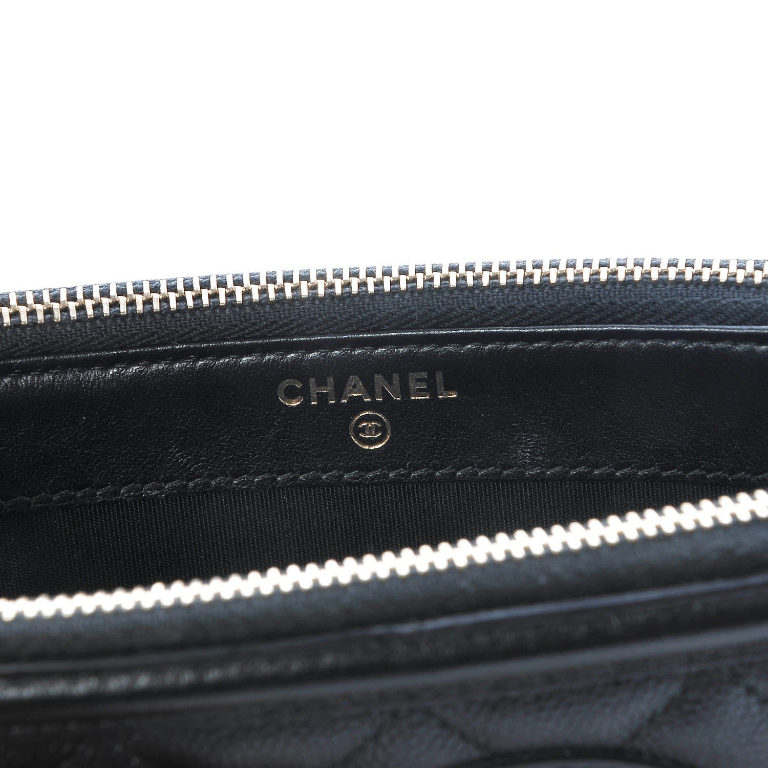 Chanel Caviar Quilted CC Filigree Clutch With Chain Black 7 of 9