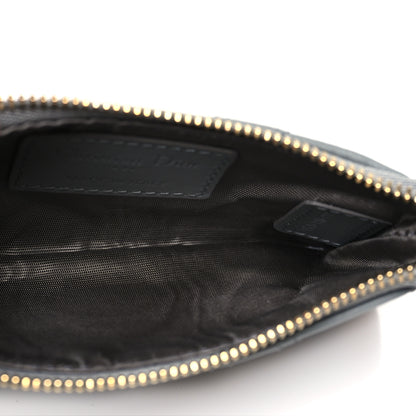 Christian Dior Lambskin Cannage Lady Dior Zipped Key Case Stone Grey 5 of 8