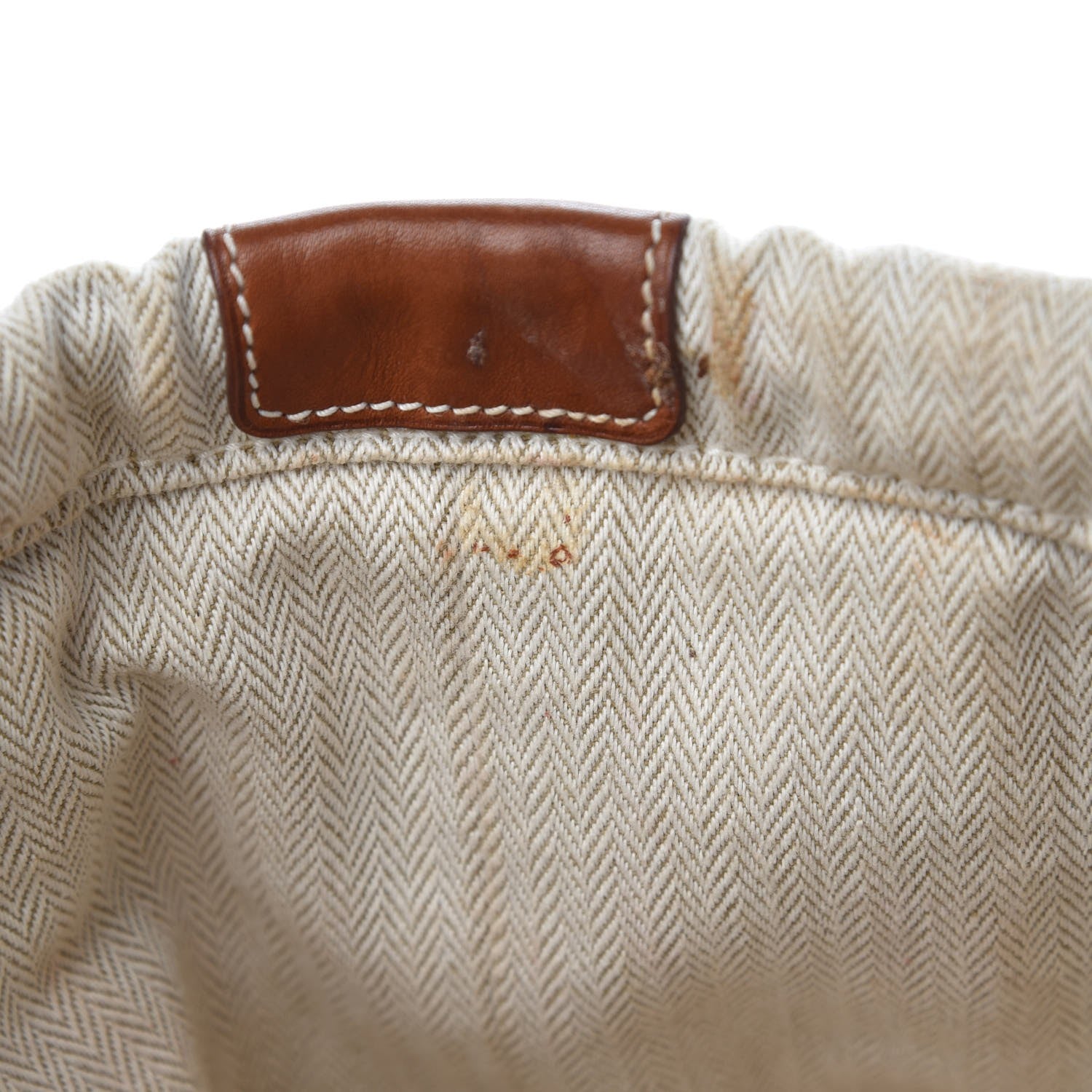 Hermes Canvas Barenia Fourbi 25 MM Pouch Naturel Fauve 10 of 15