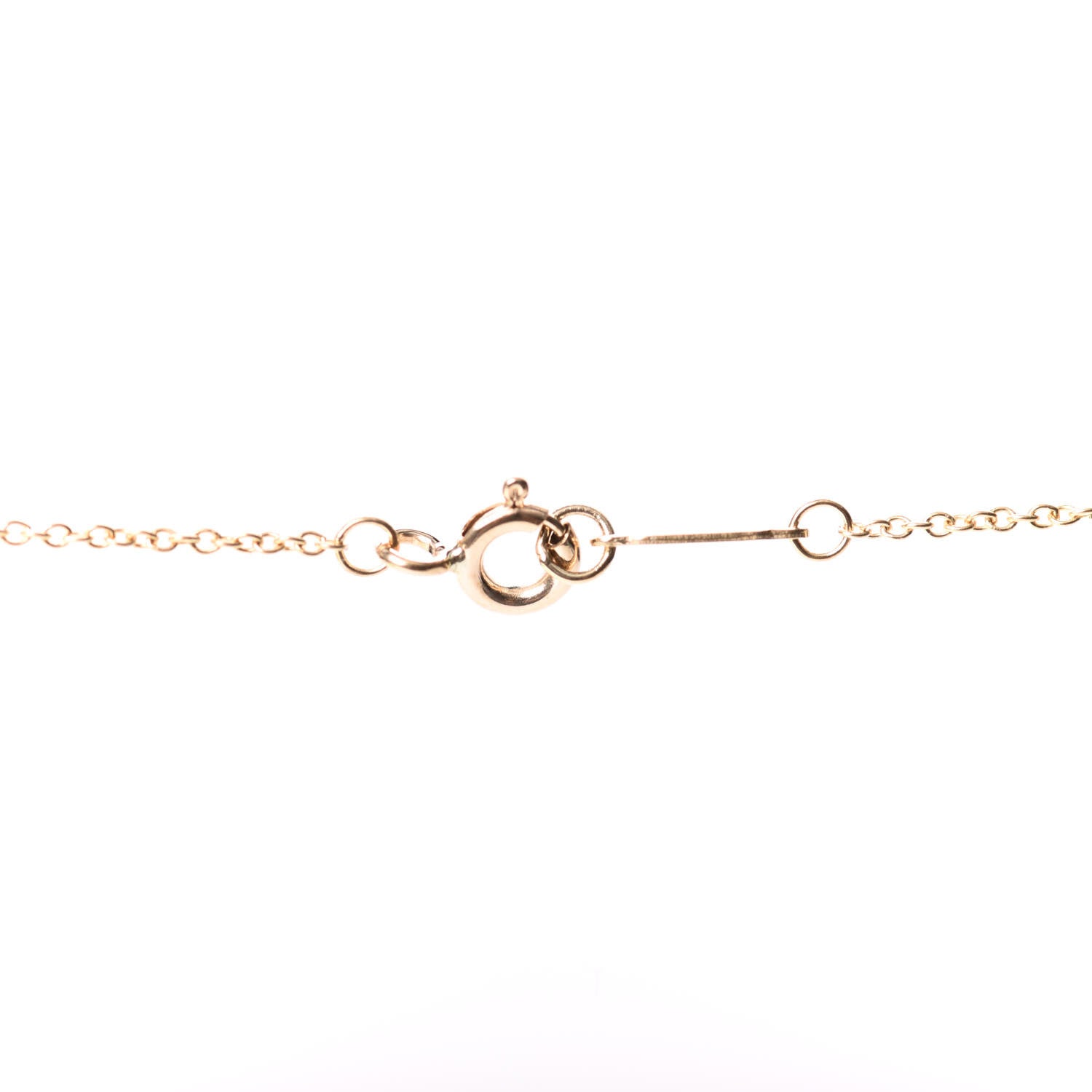 Tiffany 18K Yellow Gold Return To Round Key Pendant Necklace 3 of 6