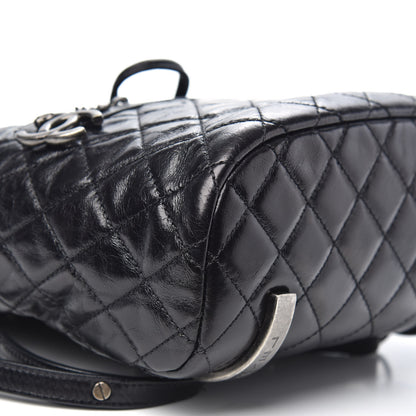 Chanel Glazed Calfskin Quilted Small Salzburg Mountain Backpack Black 8 of 10