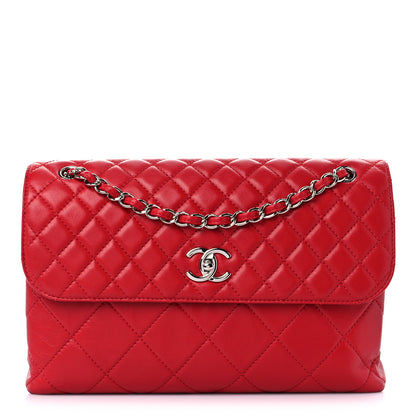 Chanel Calfskin Quilted In The Business Flap Bag Red 1 of 10