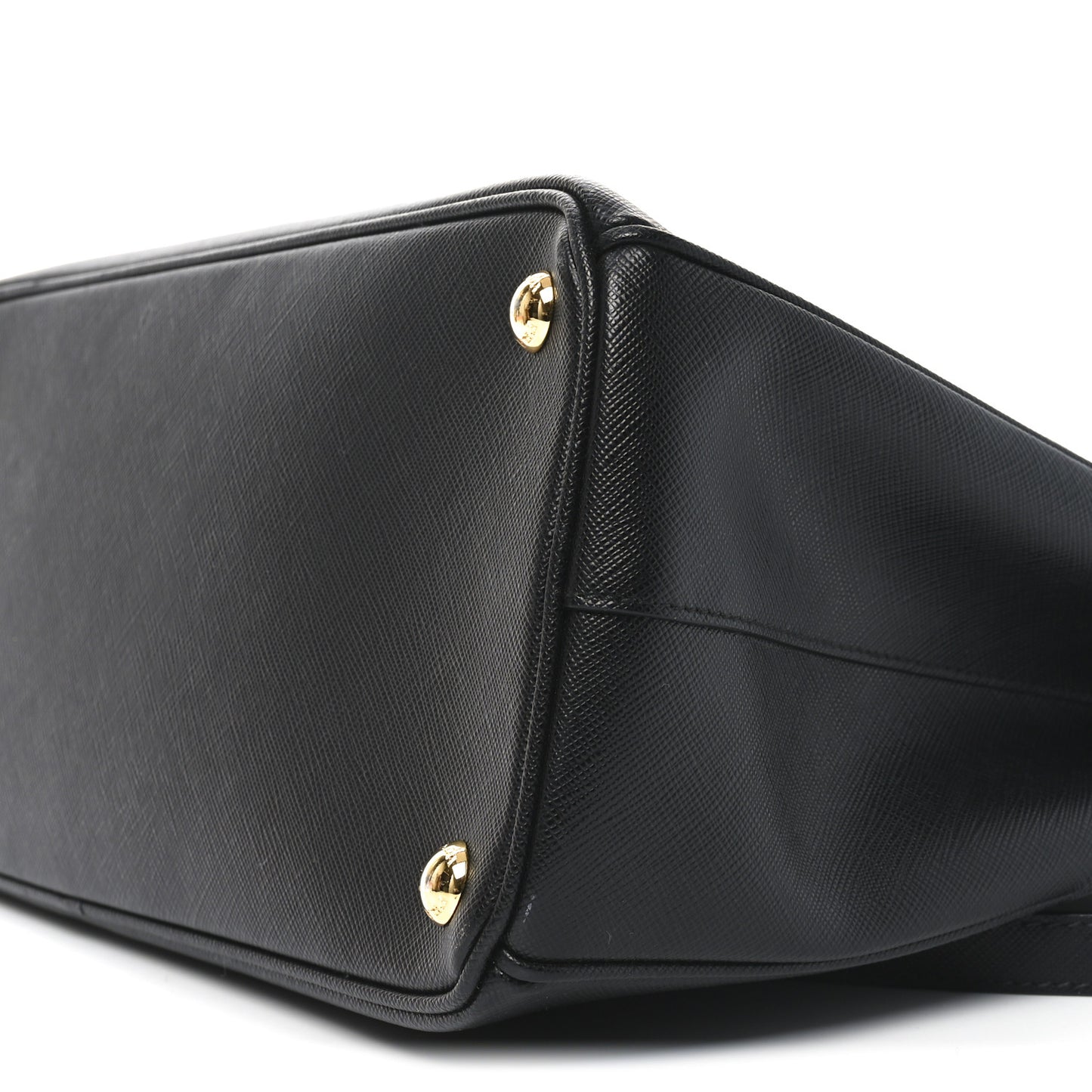 Saffiano Lux Large Galleria Double Zip Tote Black