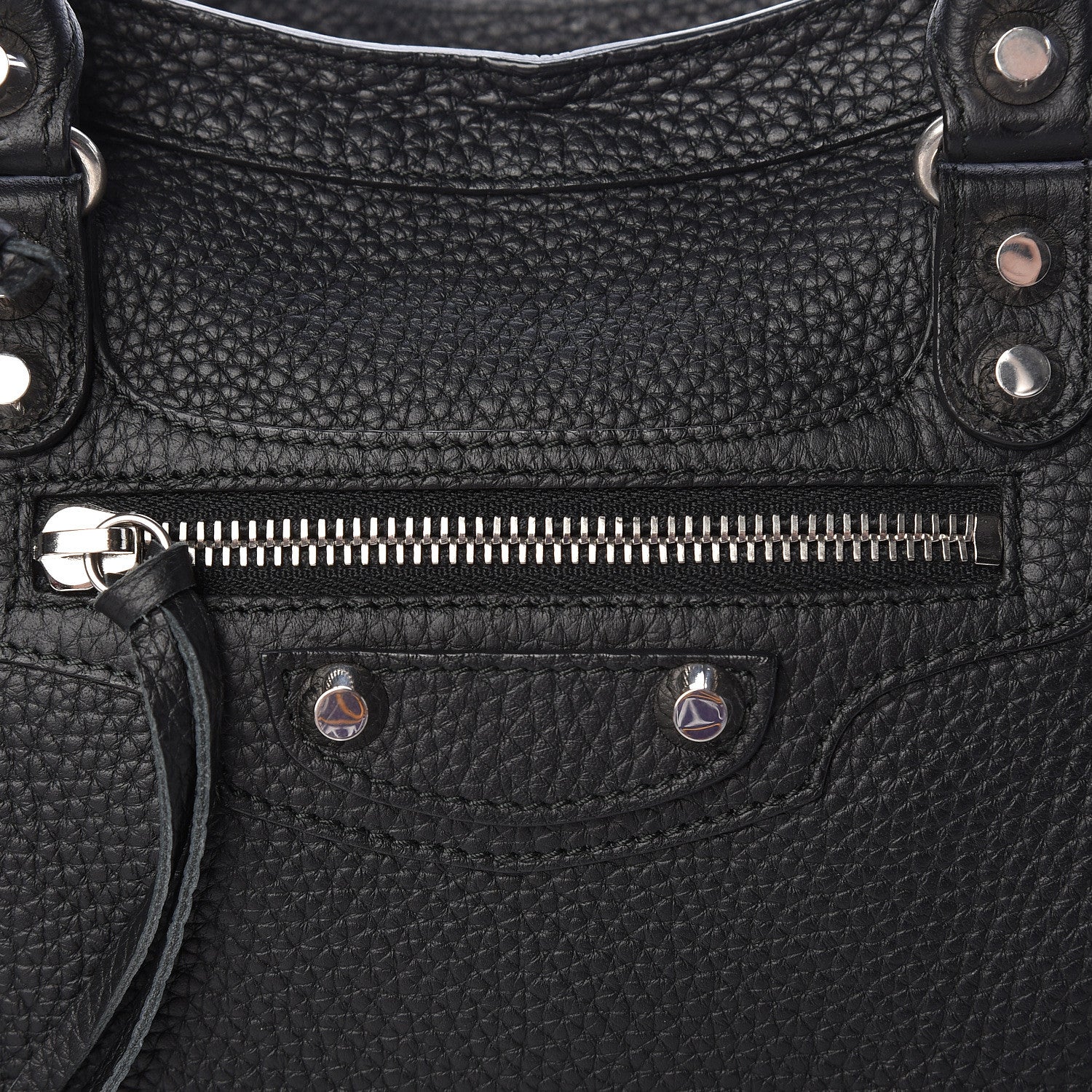 Balenciaga Vibrato Calfskin Classic Silver Hardware S City Black 9 of 14