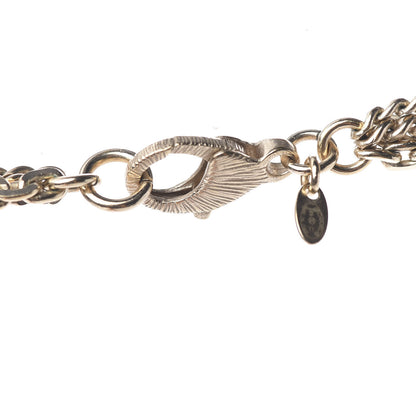 Chanel Crystal CC Multi Strand Chain Necklace Gold 6 of 6