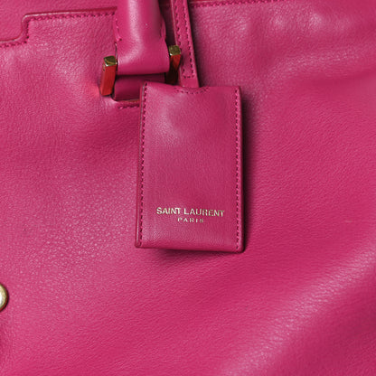 Saint Laurent Calfskin Medium Classic Y Cabas Fuchsia 13 of 34