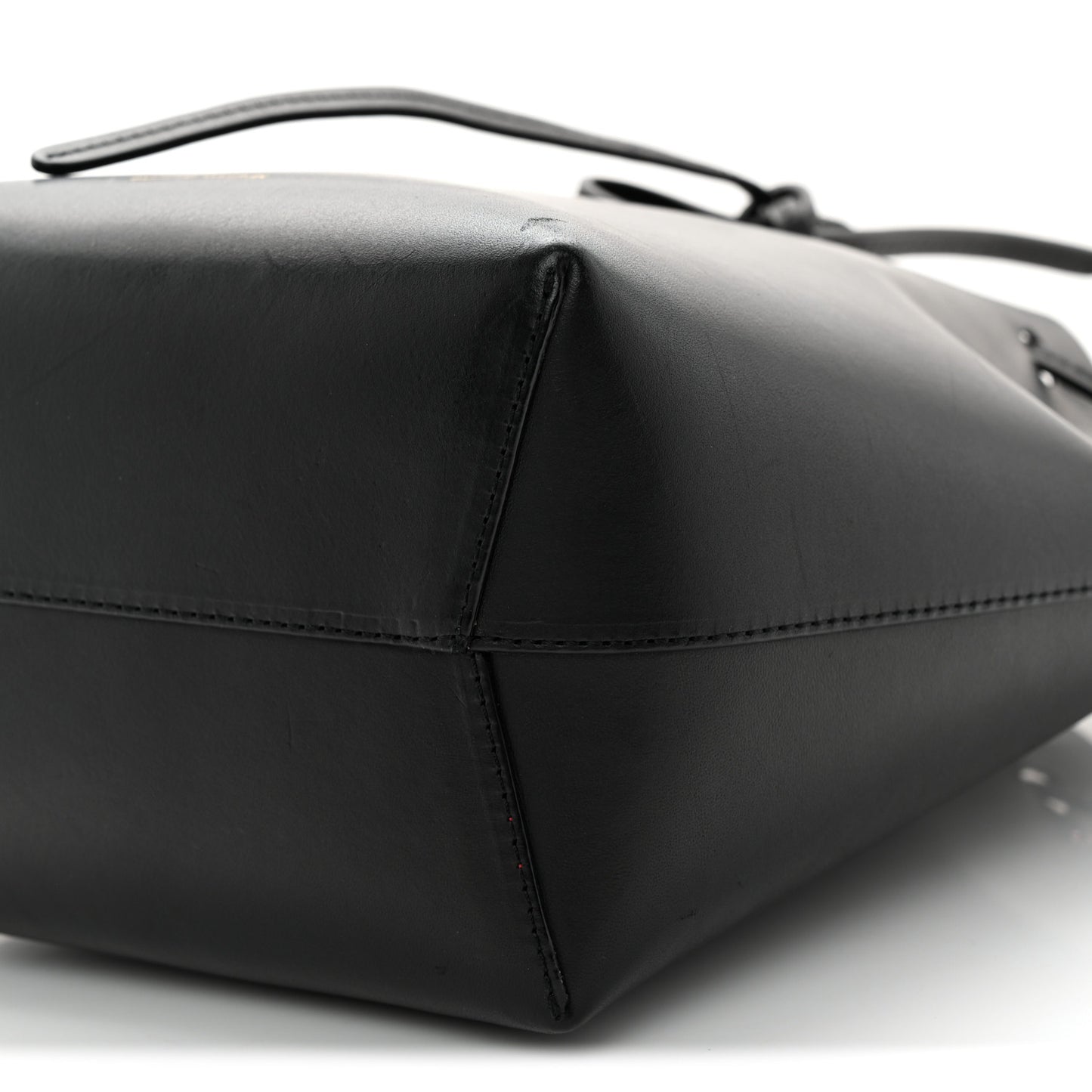 Calfskin Mini Bucket Bag Black Flamma