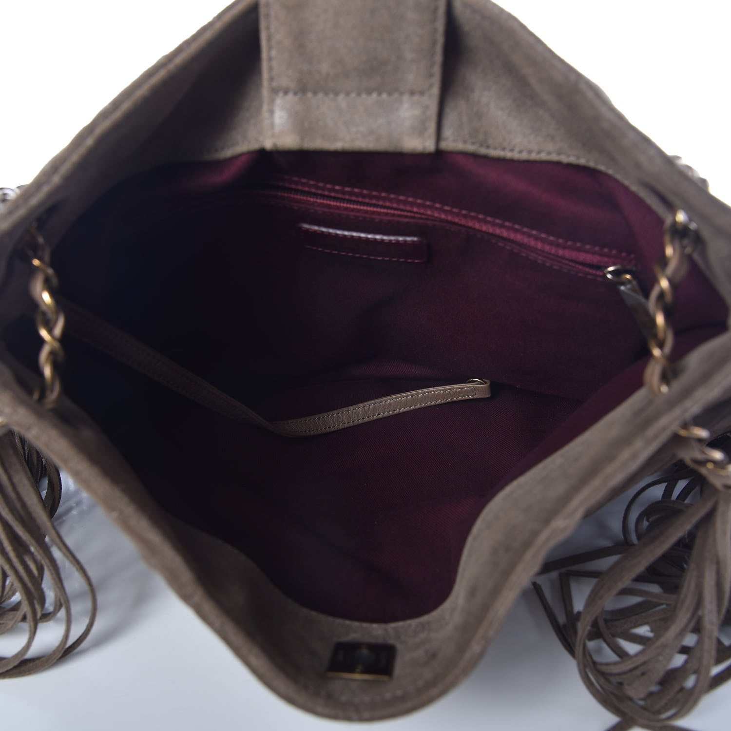 Chanel Calfskin Quilted Into The Fringe Hobo Brown 5 of 7