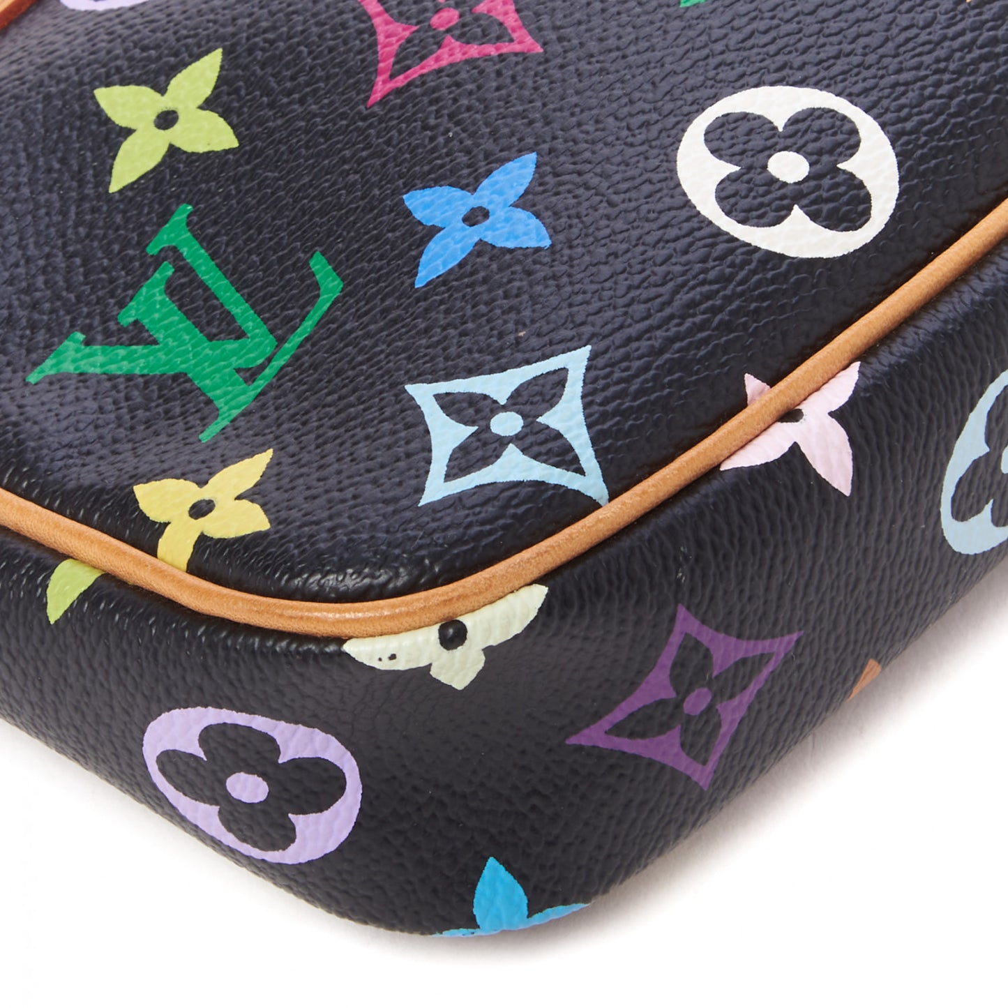 Monogram Multicolor Pochette Accessories Black