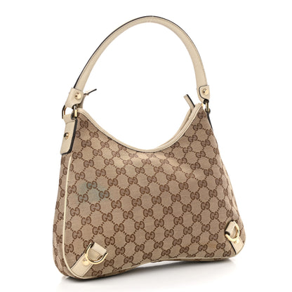 Gucci Monogram Medium Abbey D Ring Hobo Off White 3 of 16