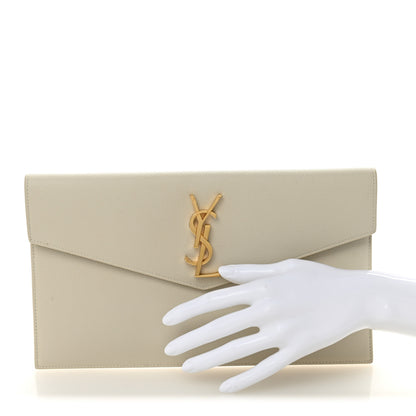 Saint Laurent Grain De Poudre Uptown Pouch Crema Soft 2 of 12