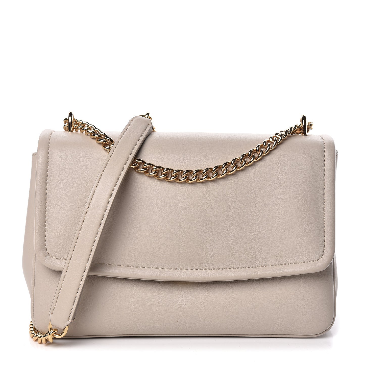 Calfskin Margharita Shoulder Bag White