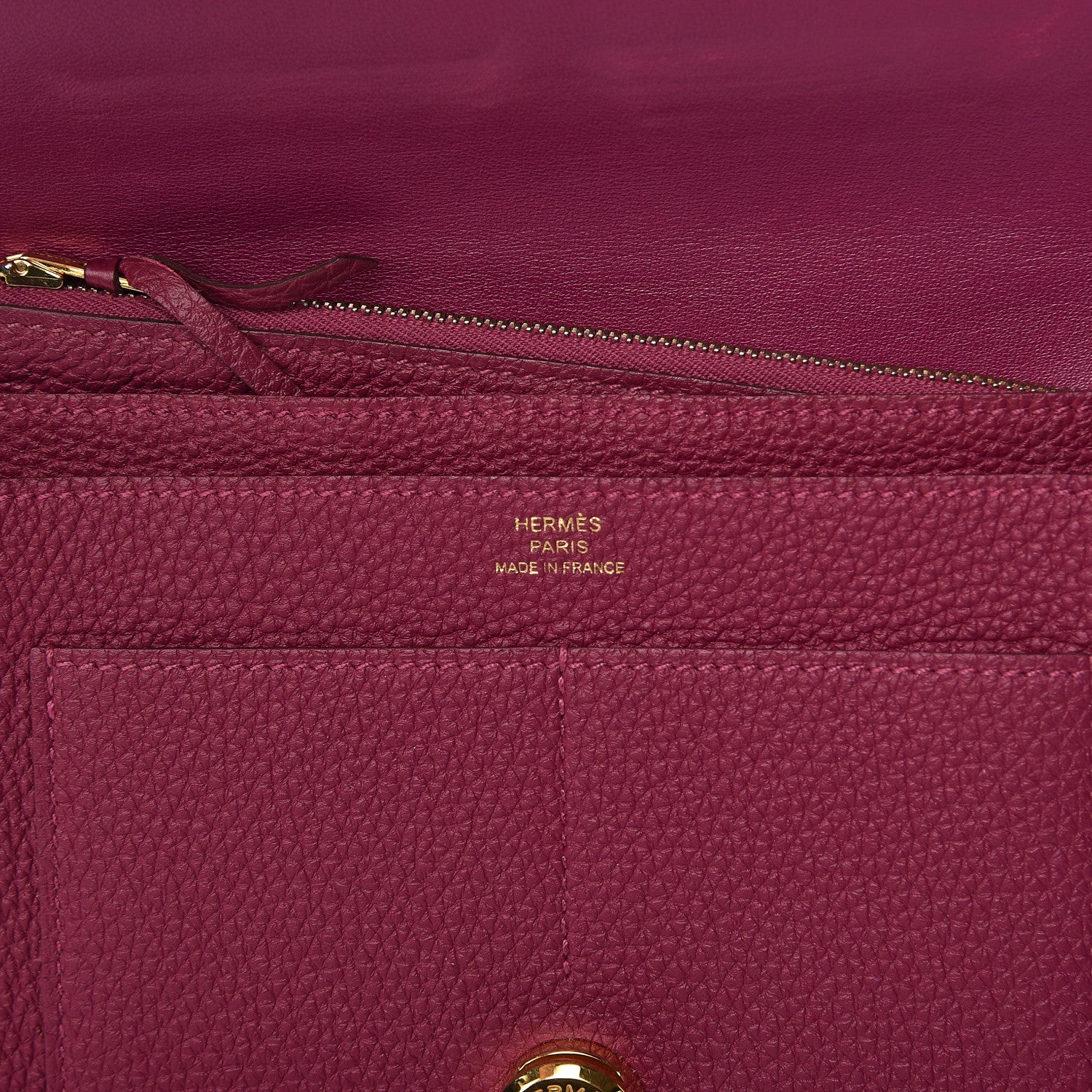 Hermes Togo Dogon Duo Wallet Tosca 7 of 10