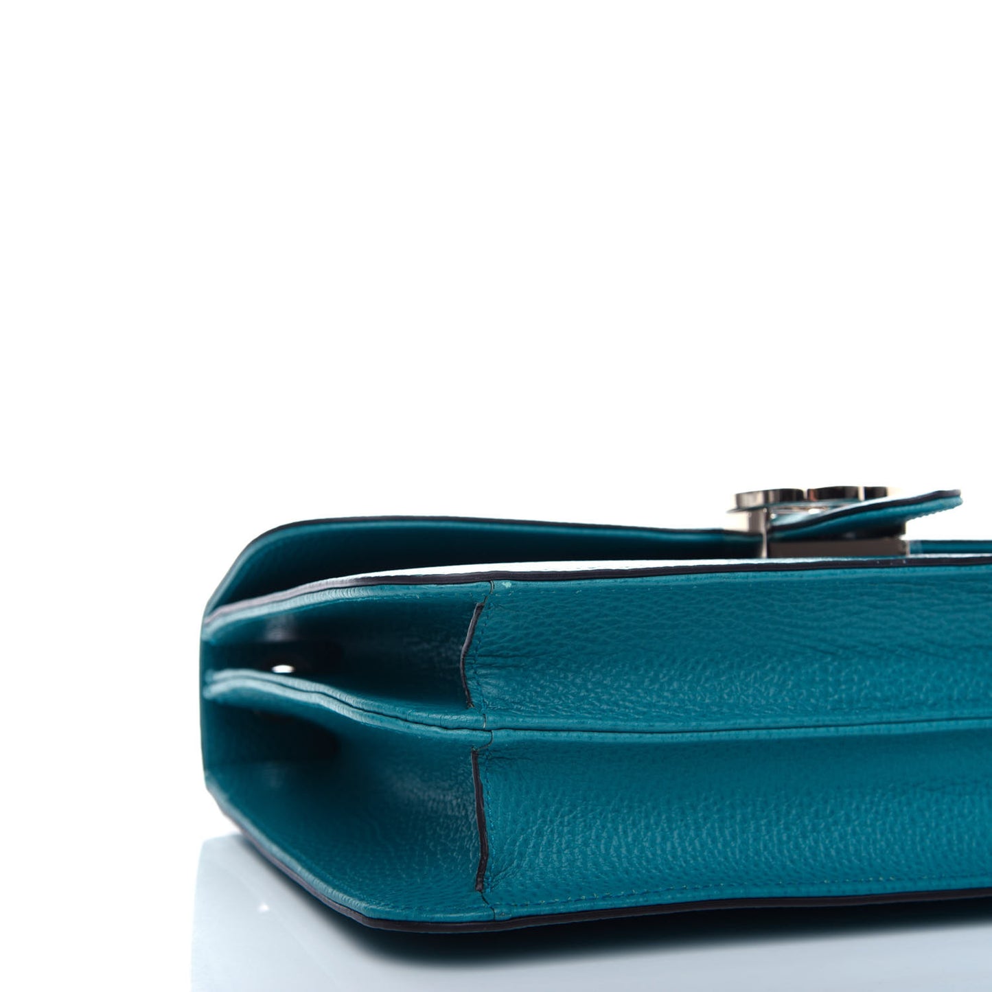 Dollar Calfskin Interlocking G Shoulder Bag Deep Cobalt