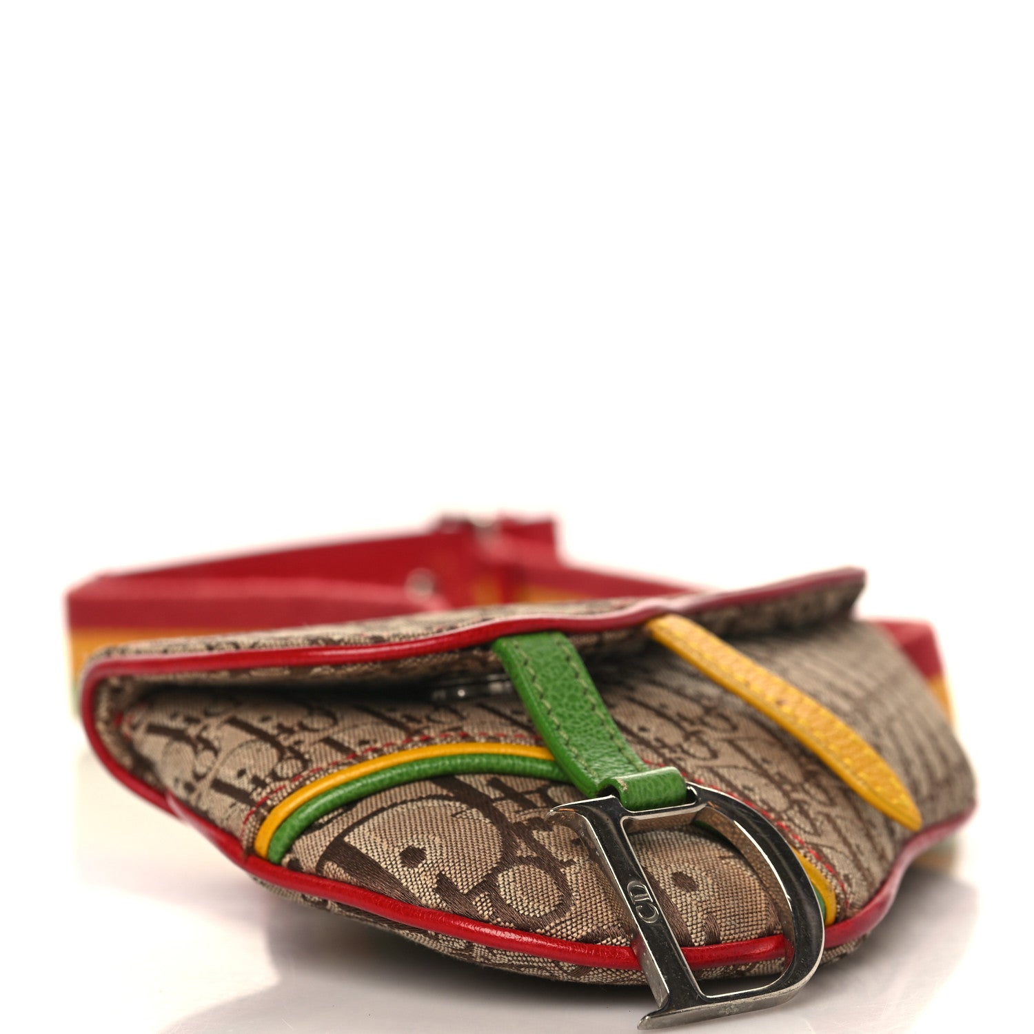 Christian Dior Monogram Rasta Saddle Belt Bag Beige 4 of 8