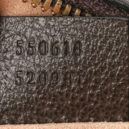 Gucci GG Supreme Monogram Web Mini Ophidia Round Shoulder Bag Brown 8 of 13