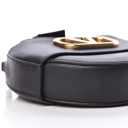 Valentino Garavani Calfskin VLogo Round Crossbody Bag Black 7 of 10