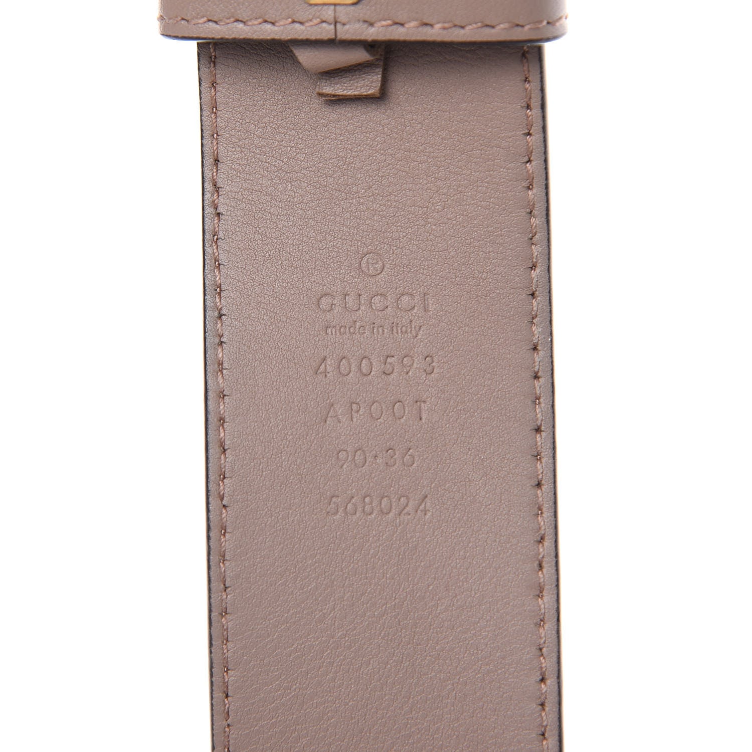 Gucci Calfskin Double G 40mm Belt 90 36 Porcelain Rose 4 of 10