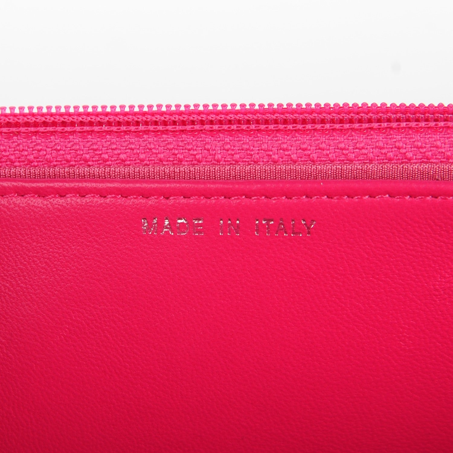 Chanel Lambskin Quilted Wallet On Chain WOC Dark Pink 7 of 8