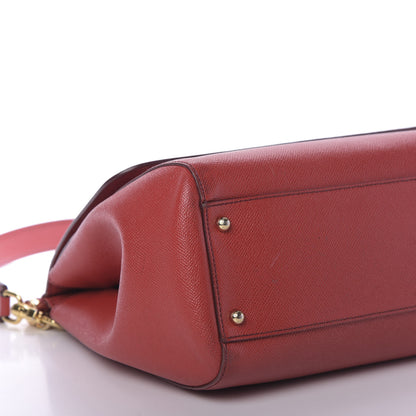 Dolce & Gabbana Dauphine Large Miss Sicily Satchel Rosso 6 of 8