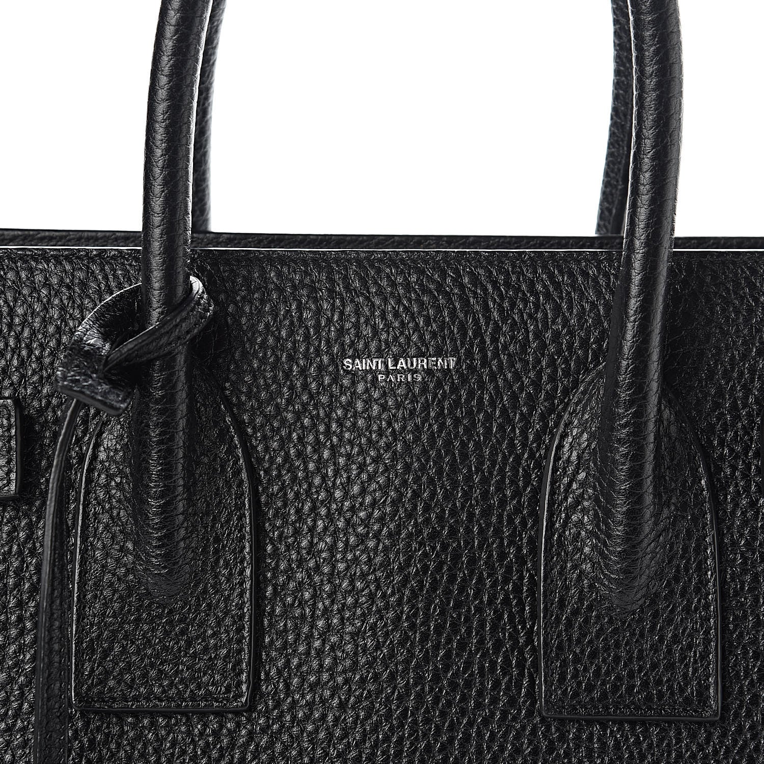 Saint Laurent Grained Calfskin Small Sac De Jour Black 12 of 13
