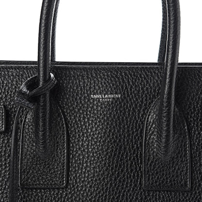 Saint Laurent Grained Calfskin Small Sac De Jour Black 12 of 13