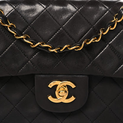 Chanel Lambskin Quilted Small Double Flap Black 8 of 11
